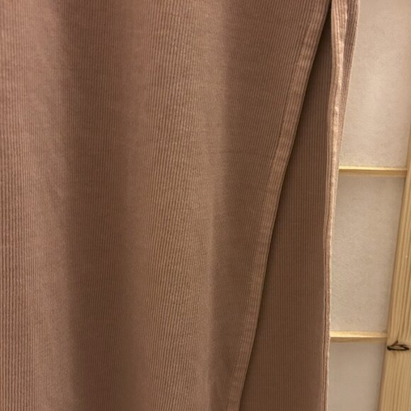 Old Navy Fitted Sleeveless Halter Rib Knit Midi Dress Warm Hickory Brown Lg Tall - Picture 6 of 12